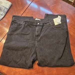 Abercrombie and Fitch Black 90's Relaxed Jeans High Rise